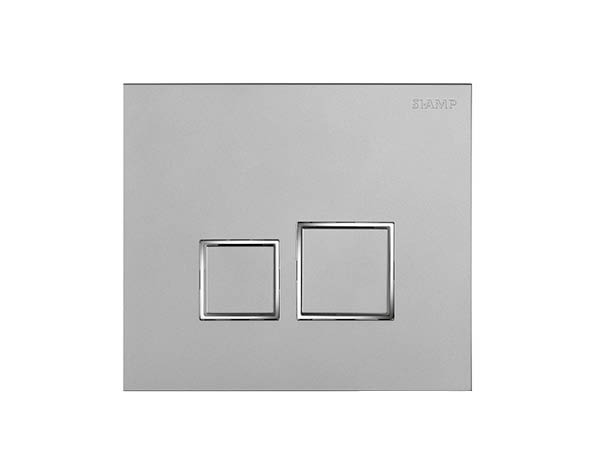 Панель управления SIAMP SQUARE, нержавеющая сталь/глянцевые вставки