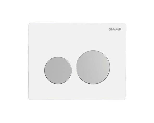Панель управления SIAMP SPHERE, белый/клавиши матовый хром