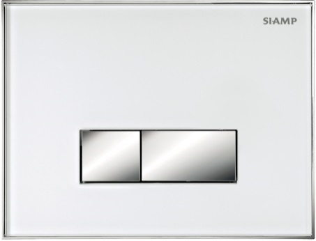 Панель управления SIAMP REFLET 90, белый/клавиши хром глянец